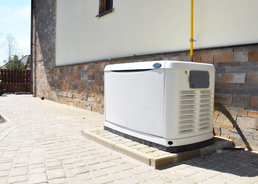 Whole-home generator outside of Little Rock, AR home.