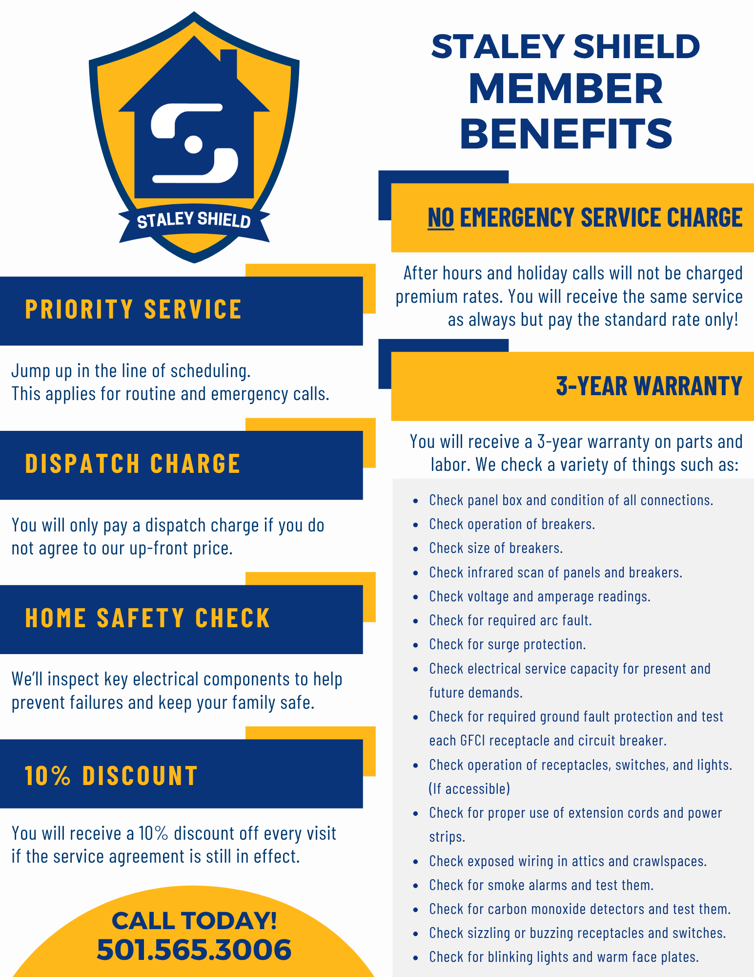 Staley Shield Member Benefits